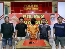 Tim Mata Elang Sat Res Narkoba Polres Kuansing Berhasil Ungkap Kasus Penyelundupan Narkotika Jenis Sabu