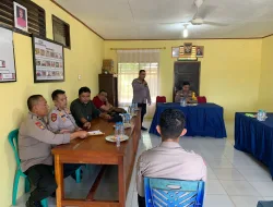 Kabag Ren Polres Kampar Sosialisasi dan Tindak Lanjut Pembangunan Zona Integritas di Polsek XIII Koto Kampar