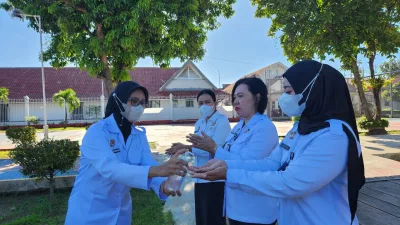 APEL PAGI , WAKTUNYA BELAJAR BERETIKA BATUK DAN CUCI TANGAN