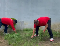Dipimpin Kalapas Binjai, Gotong Royong Kebersihan Untuk Tingkatkan Sinergitas Antar Seksi Semakin Kompak dan Kuat