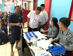 Dihadiri BNN, 140 Warga Binaan Lapas Narkotika Kelas IIA Pematang Siantar Jalani Tes Urine, Hasilnya Tak Main Main.