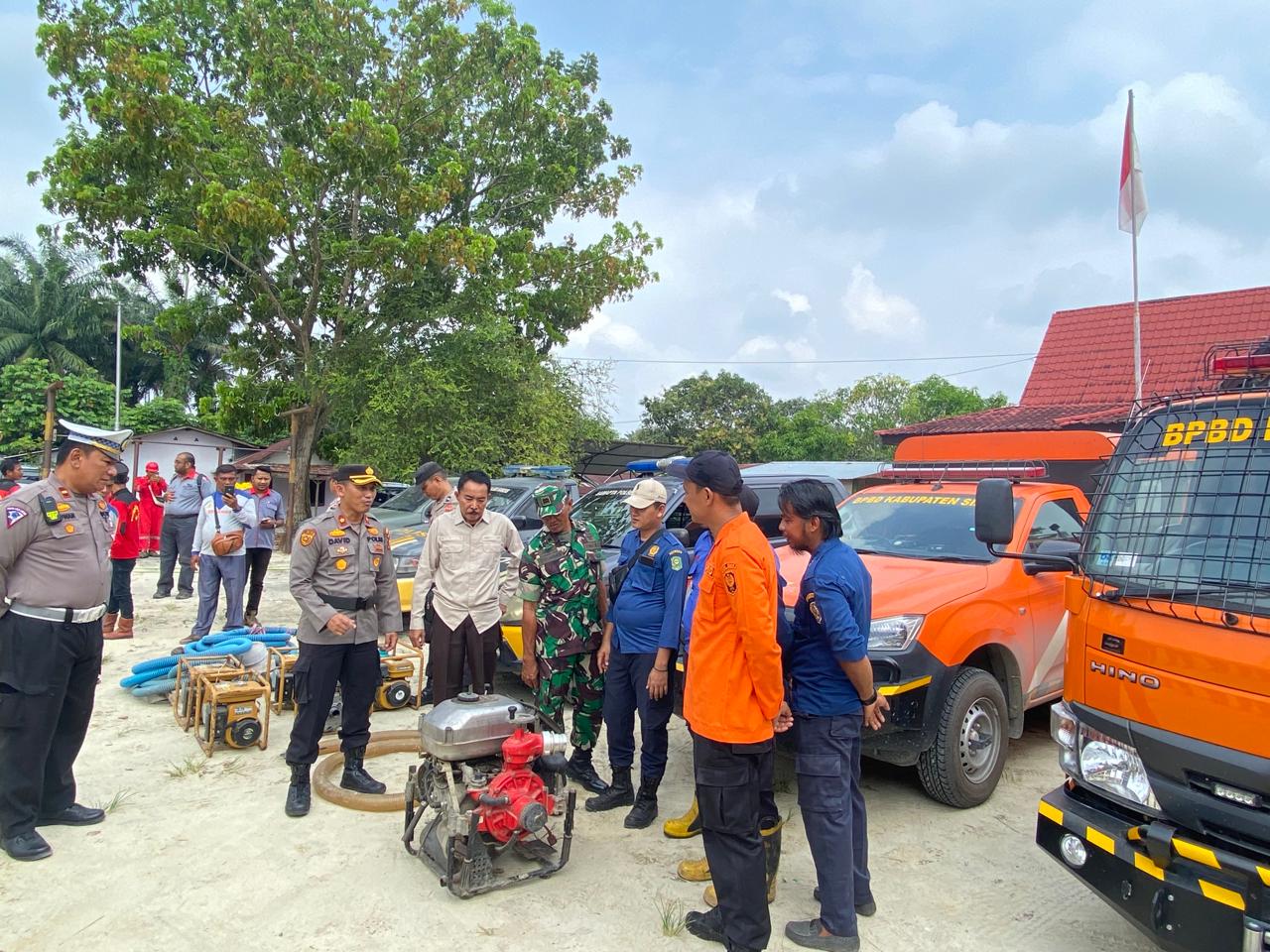 Kapolsek Kandis Hadiri Apel Siaga dan Gelar Peralatan Hadapi Karhutla