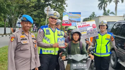 Satgas Binluh Ops Keselamatan Lancang Kuning 2024, Himbau Masyarakat Jadikan Keselamatan Prioritas Utama Saat Dijalan Raya
