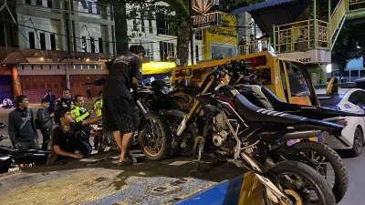 47 Kendaraan Balap Liar dan Knalpot Brong Diamankan Polresta Pekanbaru