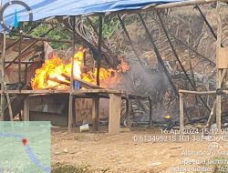 Tim Gabungan Polres Kuansing dan Polsek Hulu Kuantan, Lakukan Cek Aktivitas PETI di Desa Lubuk Ambacang