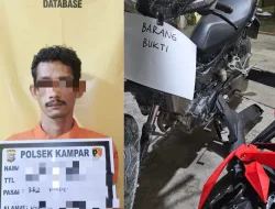 Terekam CCTV, Pelaku Curanmor Diringkus Polsek Kampar