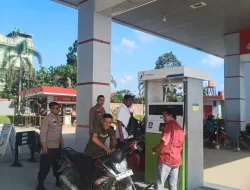 Jelang Lebaran, Polsek Cerenti Cek Ketersediaan BBM di SPBU