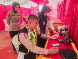 Dokkes Polres Kampar Cek Kesehatan Personil PAM Ops Ketupat Lancang Kuning 2024