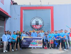 PEMASYARAKATAN SEHAT, UPAYA KEBERSIHAN LINGKUNGAN LAPAS CILEGON DI TENGAH PERINGATAN HARI BAKTI PEMASYARAKATAN KE-60
