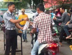 Rutan Pangkalan Brandan Berbagi Takjil Berbuka Puasa Memperingati HBP Ke-60