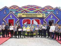Wakapolda Riau dan Rombongan Tinjau dan Cek Pos Pam Ops Ketupat 2024 Perbatasan Riau – Sumut