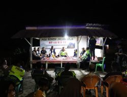 Naik Motor dan Sambangi Pos Kamling, Kapolres Pelalawan Himbau Masyarakat Jaga Situasi Kamtibmas