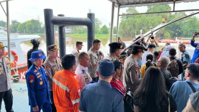Kapolda Riau Beserta Rombongan Lakukan Peninjauan dan Pengecekan Pos PAM di Wilkum Polresta Pekanbaru