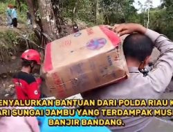 Kepedulian Polda Riau Meneduhkan Korban Bencana Galodo Sumbar, Kapolres Ucapkan Terima Kasih