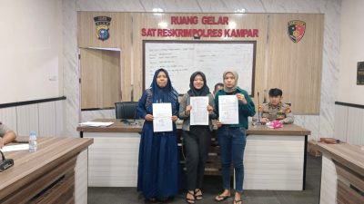 Satreskrim Polres Kampar Gelar Restorative Terkait Pengeroyokan