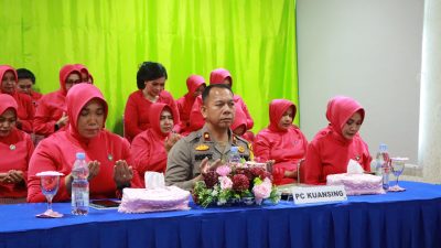 Wakapolres Kuansing dan Bhayangkari Ikuti Zoom Meeting Yayasan Kemala Bhayangkari