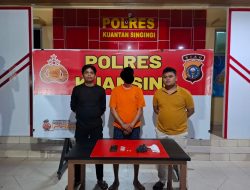 Tim Mata Elang Sat Resnarkoba Polres Kuansing Berhasil Ungkap Kasus Narkotika Jenis Shabu di Desa Beringin Taluk