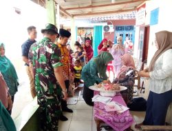 Cegah Stunting Danramil 11 Pebayuran Hadiri Intervensi Posyandu Serentak