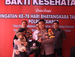 Dalam Rangka Hari Bhayangkara, Polres Kampar Beri Pengobatan Gratis, KB dan Stunting