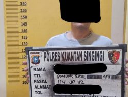 Tim Mata Elang Satresnarkoba Polres Kuansing Ungkap Kasus Narkotika Jenis Sabu 
