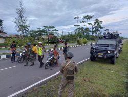 Antisipasi Gangguan Keamanan Menjelang 1 Juli 2024, Kodim 1715/Yahukimo, Polres Yahukimo dan Satgas Yonif 6 Marinir Gelar Patroli Bersama di Wilayah Kota Dekai