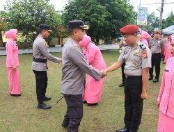 Kapolres Kampar Pimpin Upacara Kenaikan Pangkat Personil Periode 1 Juli 2024