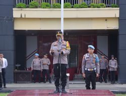 Kapolres Kuansing Pimpin Upacara Laporan Kenaikan Pangkat Periode 1 Juli 2024