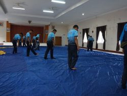 Persiapan HUT RI ke-79 di IKN: Perbaikan Giant Flag SBP di Lanud Sulaiman