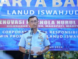 Peringati Hari Bakti Ke 77 TNI AU, Lanud Iswahjudi Gelar Karya Bakti Renovasi Dua Rumah Ibadah Di Magetan