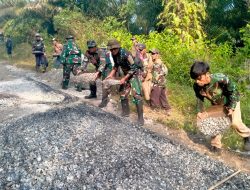 Semangat Kebersamaan Membangun Desa Dalam Program TMMD KE 121 Kodim 0622/KAB. Sukabumi DI DesaCicareuh KEC. Cikidang