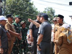 Dandim 0509/Kabupaten Bekasi Hadiri Kunjungan Pj Bupati Bekasi untuk Pengecekan Aliran Air Irigasi Di Cikarang Utara