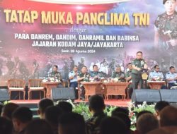 Panglima TNI Berikan Apresiasi kepada Jajaran Kodam Jaya/Jayakarta dalam Tatap Muka di Makodam Jaya