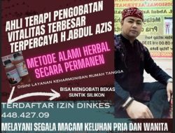 Pengobatan Alat Vital Tajur Gombong Bogor H.Abdulazis Resmi Paling Ampuh Tlpon 085217123567