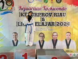 Putri Ketua IPK, Nayla Harumkan Nama Sumut, Raih Mendali Emas di Ajang Taekwondo Liga Pelajar 2024