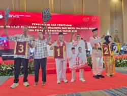 Paslon Tri Adhianto – Abdul Harris Bobihoe “RIDHO” Sah Dapat Nomor Urut 3