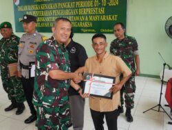 Kodim 0510/Tigaraksa Gelar Syukuran Kenaikan Pangkat dan penyerahan Penghargaan