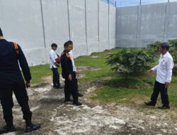 Lapas Narkotika Pematangsiantar Kontrol Bangunan dan Branggang Dukung Program Ketahanan Pangan