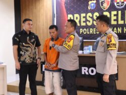 Press Release Ungkap Kasus Karhutla, Kapolres Rohil : Jangan Coba coba Bakar Lahan