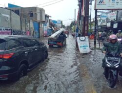 Banjir ada, Proyek Peninggian Jalan Juga Ada di Jalan Raya Ceger Pondok Aren Tangsel