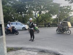 Personil Denpom I/5 Berperan Aktif di Tengah Kemacetan Lalulintas Kota Medan