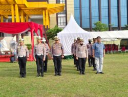 Dalam Rangka Operasi Lilin LK 2024, Kasatgas Kamseltibcarlantas Pimpin Apel Pagi Gabungan