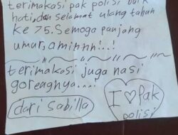 Surat cinta SD Karet 15, Untuk HUT Polda Metro Jaya