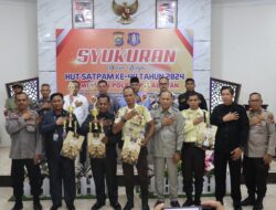Peringati HUT Satpam ke 44, Polres Pelalawan Gelar Syukuran dan Pemotongan Tumpeng
