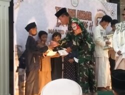 Babinsa Desa Telajung Hadiri Peringatan Isra Mi’raj di Masjid Al-Muhajirin