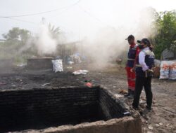 Antisipasi Dampak Bahaya Asap, Pengelola Tol Medan-Binjai Lakukan Sosialisasi Ke Pabrik Arang Rumahan