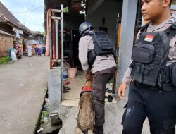 Kerahkan K-9, Polda NTB Grebek Kampung Narkoba dan Amankan 29,72 Gram Sabu