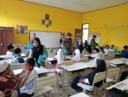 “Aksi Nyata Babinsa Ribuan Anak Mendapatkan Gizi “