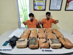 Jaringan Narkoba Antar Provinsi Terbongkar, Polisi Amankan 15 Kg Ganja, 2 Tersangka Terancam 20 Tahun Penjara