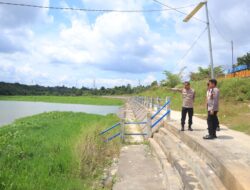 Antisipasi Kebakaran Lahan di Musim Kemarau, Polres Kampar Cek Kesiapsiagaan Embung Sungsang