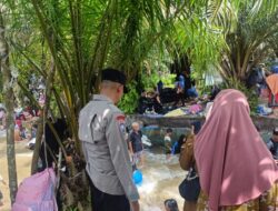 Berikan Himbauan Kamtibmas, Polsek Kampar Kiri Hilir Amankan Pemandian H Ujil